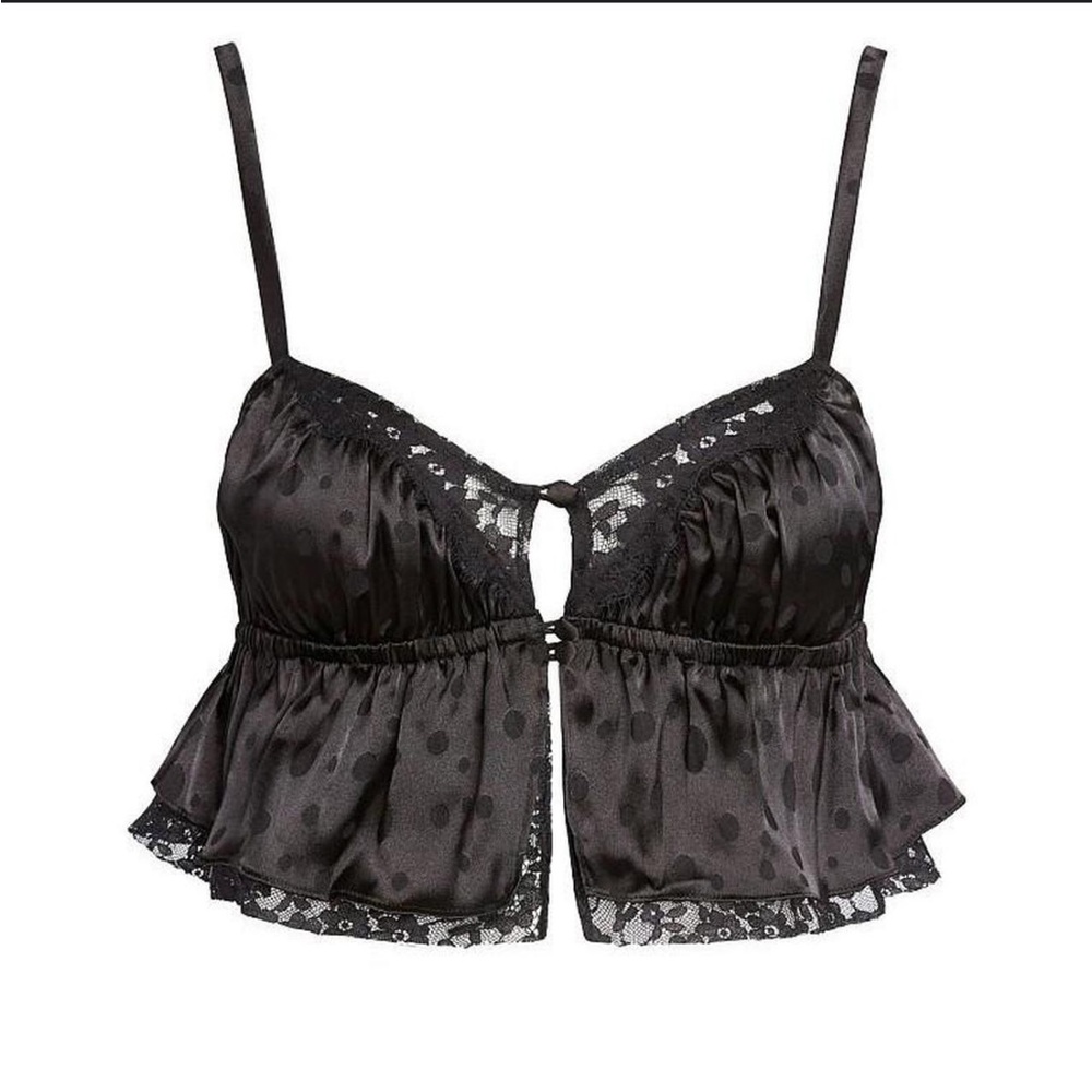 FOR LOVE & LEMONS SATIN PJ SET